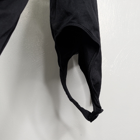 Anthropologie Black Cross-Back Bodysuit - Picture 4 of 4